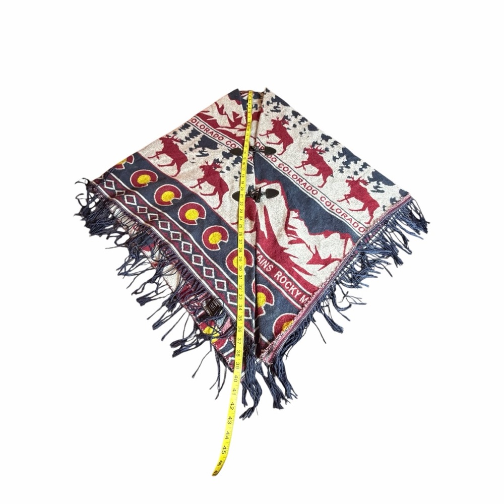 ROCKY MOUNTAINS COLORADO CONVERTED BLANKET SHAWL - Picture 7 of 7